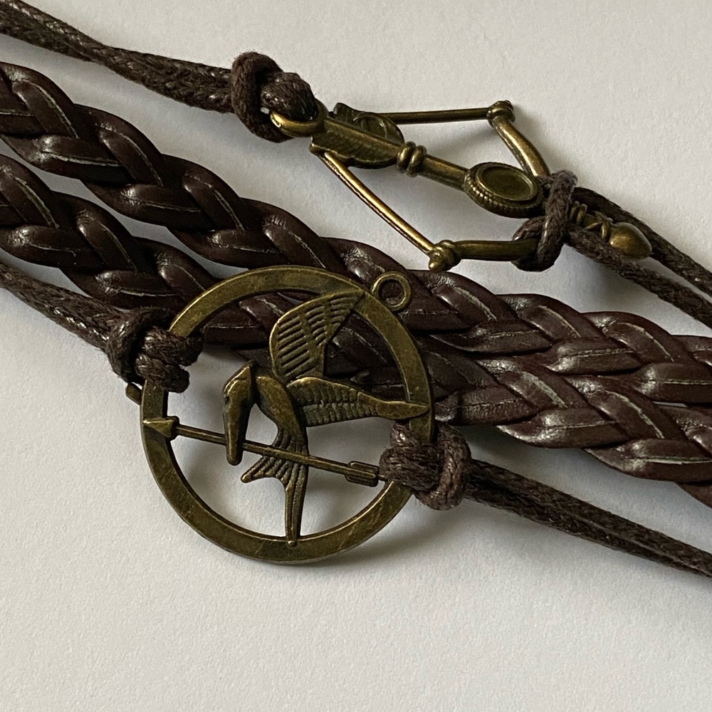 The Hunger Games Brown Braided Bracelet